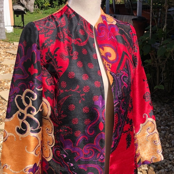 🩷 Chico’s red multi jacket NWT - Picture 6 of 16